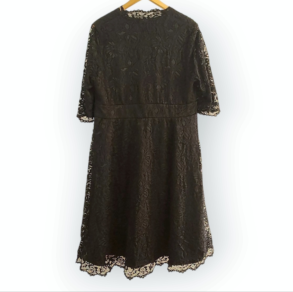 Kiyonna Mademoiselle Lace Cocktail Dress - Picture 4 of 16